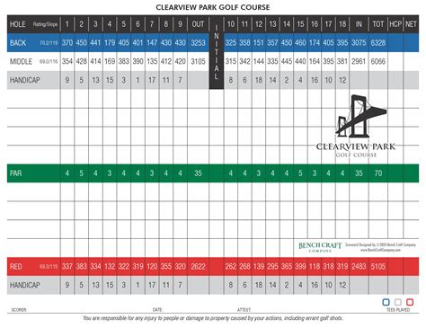 Clearview park golf course scorecard  Join Our